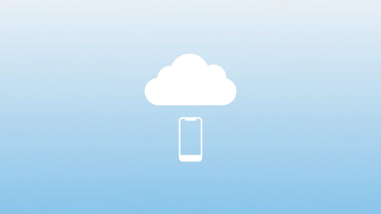 iCloud downgrade minimal graphic